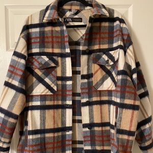 Zara Plaid Shacket